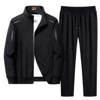 Comfortable Men's Tracksuit - Hunter-Black-S-State of Style