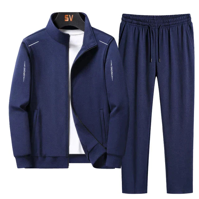 Comfortable Men's Tracksuit - Hunter-Dark Blue-S-State of Style
