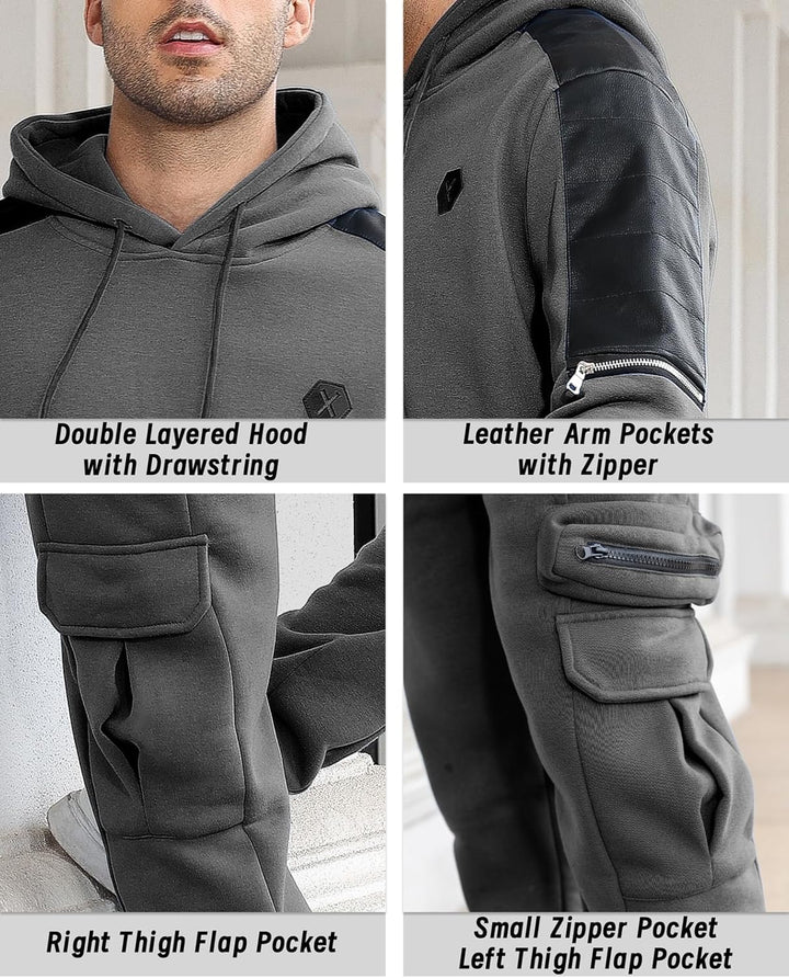 Comfortable Men's Tracksuit with Hoodie - Jason-Beige-S-State of Style