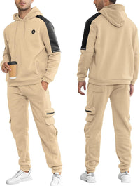 Comfortable Men's Tracksuit with Hoodie - Jason-Beige-S-State of Style