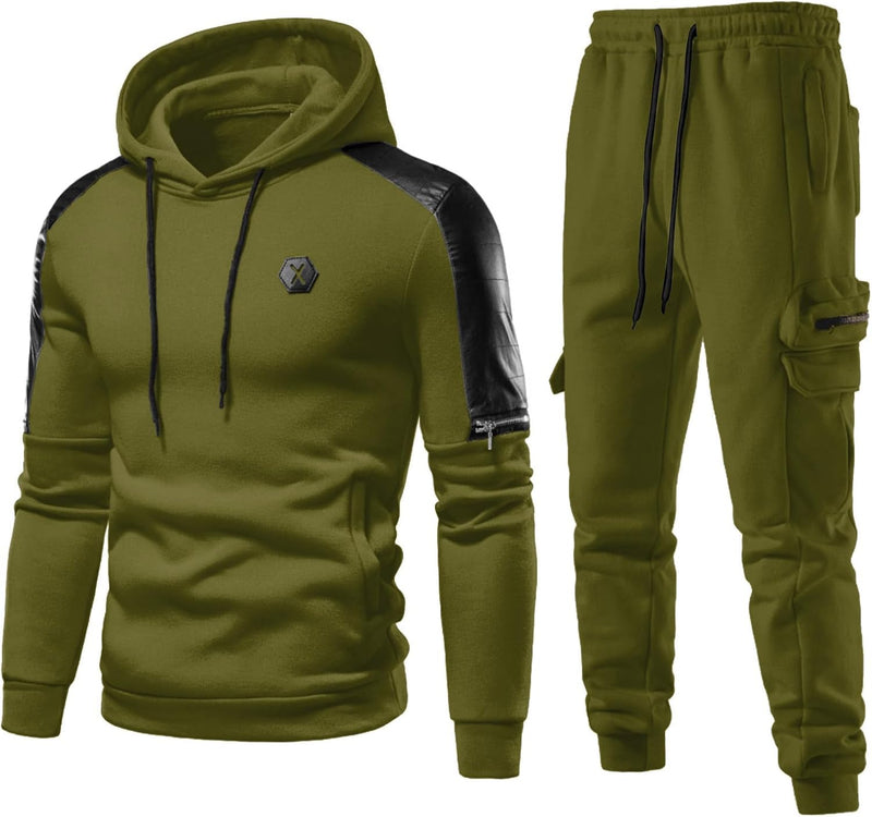 Comfortable Men's Tracksuit with Hoodie - Jason-Beige-S-State of Style