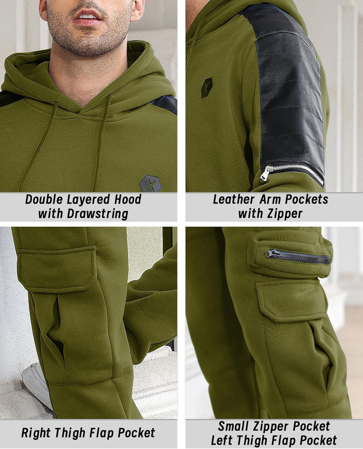 Comfortable Men's Tracksuit with Hoodie - Jason-Beige-S-State of Style