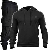 Comfortable Men's Tracksuit with Hoodie - Jason-Black-S-State of Style