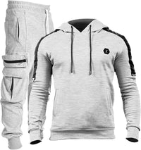 Comfortable Men's Tracksuit with Hoodie - Jason-Light Grey-S-State of Style