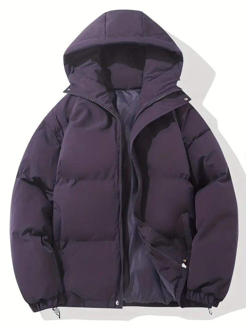 Comfortable Men's Winter Jacket - Ruben-Purple-M-State of Style