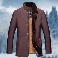 Comfortable Men’s Winter Jacket - Victor-Red-S-State of Style