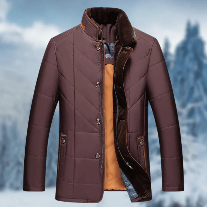 Comfortable Men’s Winter Jacket - Victor-Red-S-State of Style