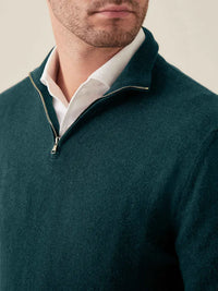 Comfortable Men's Zip-up Jumper - Lucas-Green-S-State of Style