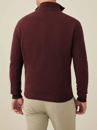 Comfortable Men's Zip-up Jumper - Lucas-Green-S-State of Style