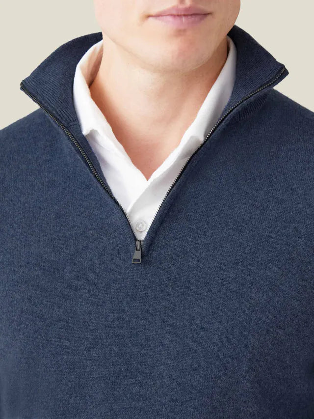 Comfortable Men's Zip-up Jumper - Lucas-Green-S-State of Style