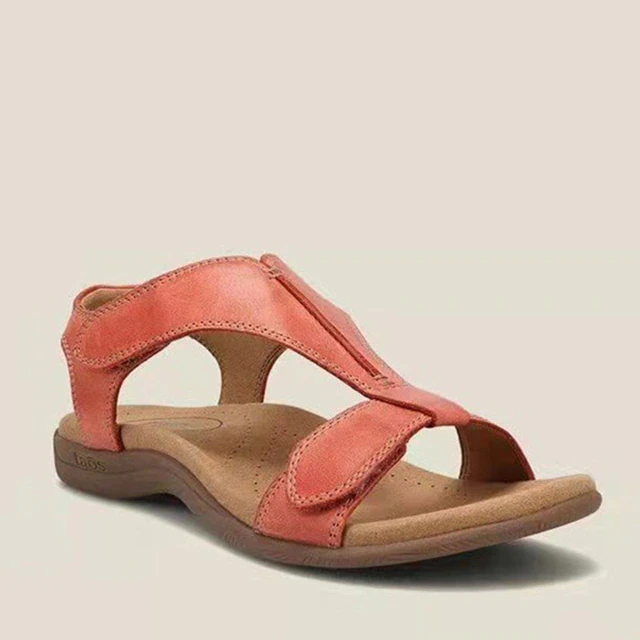 Comfortable & Orthopaedically Shaped Women's Sandals with Support – Amira-Orange-3.5-State of Style