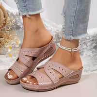 Comfortable orthopedic comfort sandals for women with support – Marla-Pink-3-State of Style
