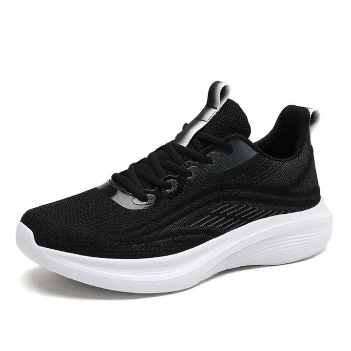 Comfortable Orthopedic Sneakers - AeroStride-4.5 (Women)-Black-State of Style