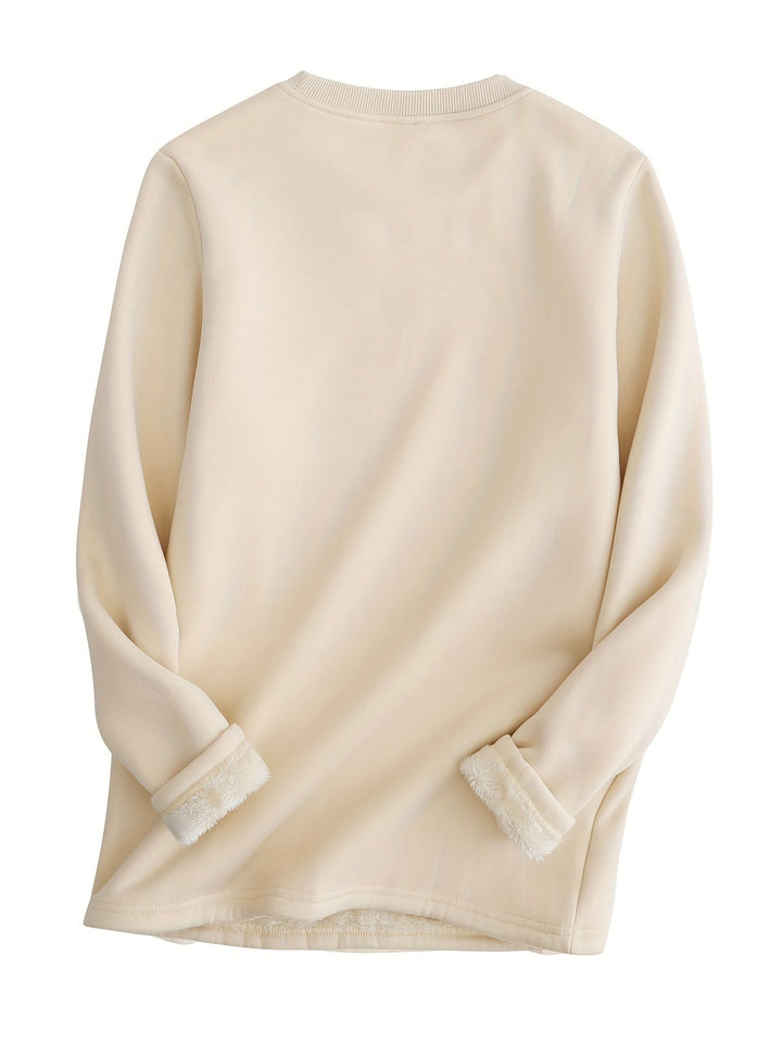Comfortable Oversized Women's Sweatshirt - Elina-Brown-S-State of Style