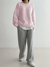 Comfortable Pink Women's Jumper - Livia-S-State of Style