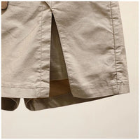 Comfortable Plus-Size Cotton Summer Shorts-Black with Belt-2XL-State of Style