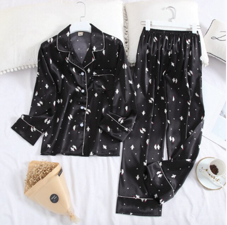 Comfortable Pyjamas-Black-M-State of Style