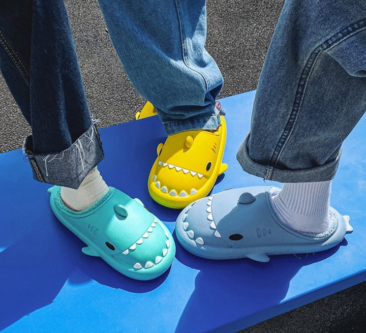 Comfortable Shark Slippers for the Whole Family – Marley-Blue-6-7T-State of Style