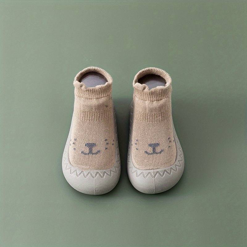 Comfortable Slip-On Kids’ Sock Shoes - HappySteps-Light Brown-3-State of Style
