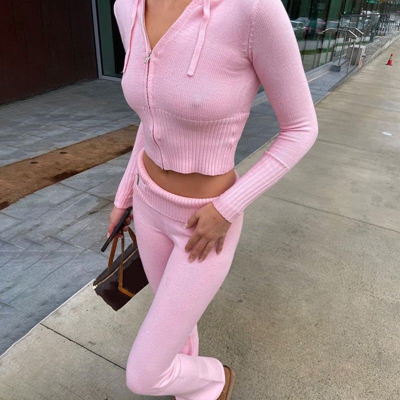 Comfortable Soft Loungewear Set | Nora Women's Cosy Outfit-Pink-S-State of Style