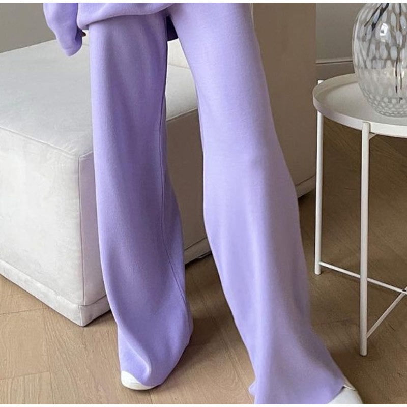 Comfortable Soft Warm Loungewear Set | Women's Relaxed Fit-Blue-One-Size-State of Style
