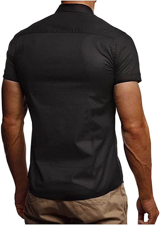 Comfortable & Stylish Breathable Men's Polo Shirt with Button Placket – Narek-Black-M-State of Style