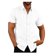 Comfortable & Stylish Breathable Men's Polo Shirt with Button Placket – Narek-White-M-State of Style