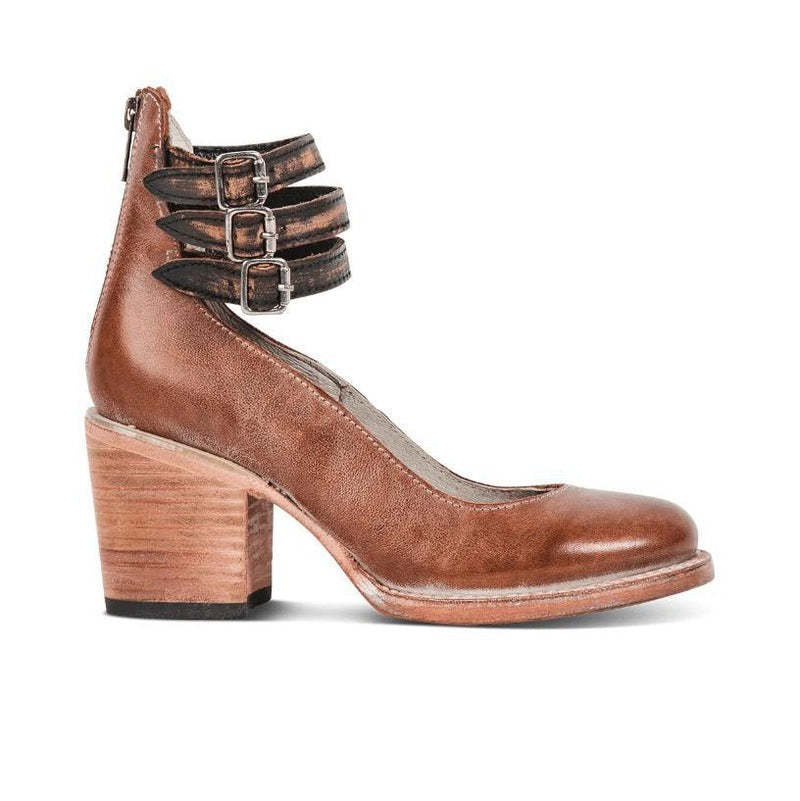 Comfortable & stylish women's leather shoes with non-slip sole – Amalia-Brown-2.5-State of Style