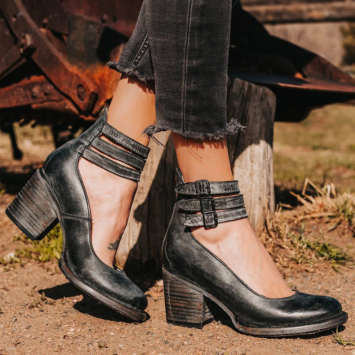 Comfortable & stylish women's leather shoes with non-slip sole – Amalia-Brown-2.5-State of Style
