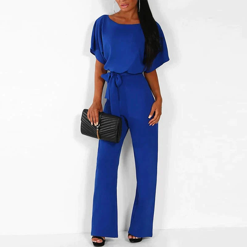 Comfortable Summer Jumpsuit - Luna-Blue-S-State of Style