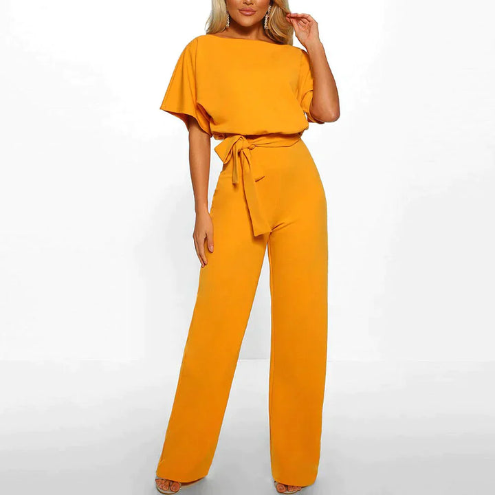 Comfortable Summer Jumpsuit - Luna-Yellow-S-State of Style