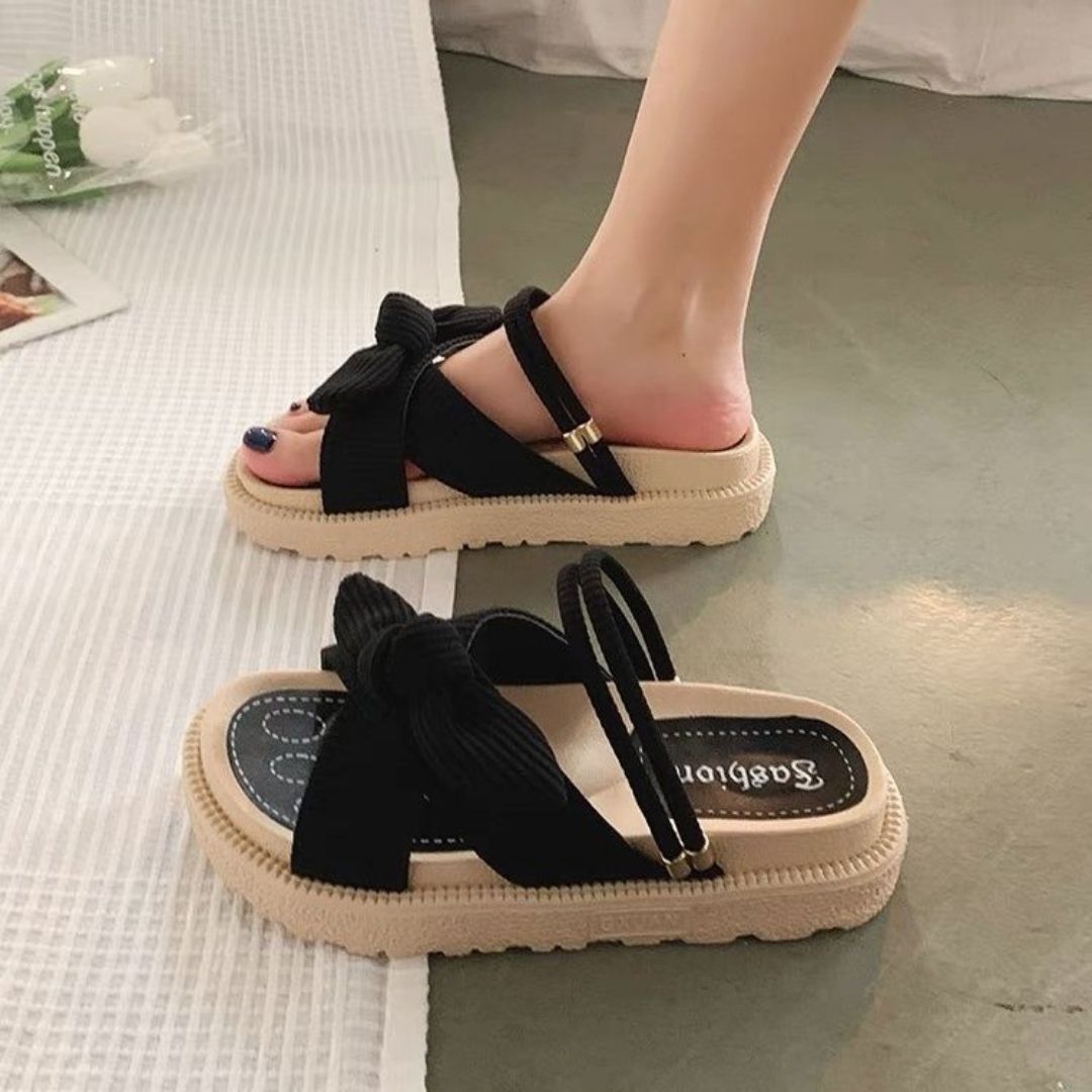 Comfortable summer sandals for women – Liana-Black-3-State of Style