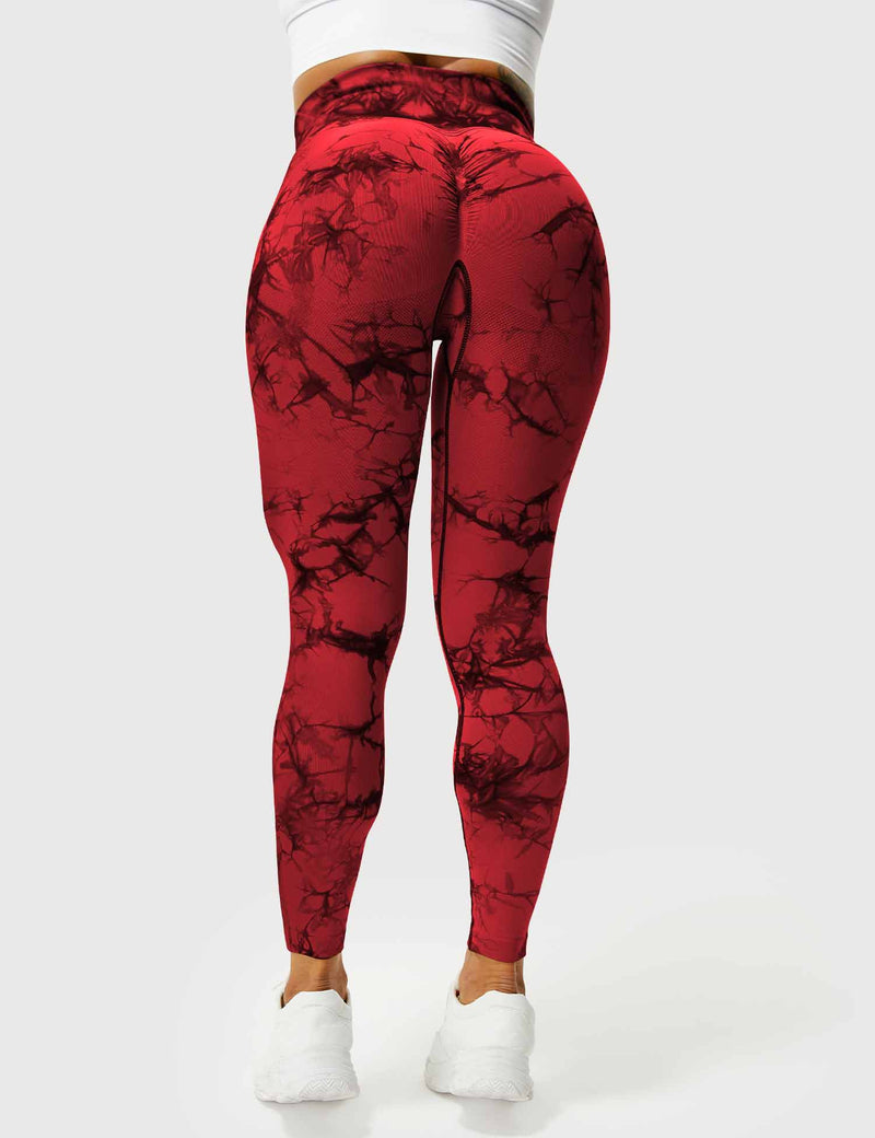 Comfortable Tie Dye Leggings - Ivy-Black Blue-S-State of Style