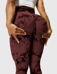 Comfortable Tie Dye Leggings - Ivy-Black Blue-S-State of Style