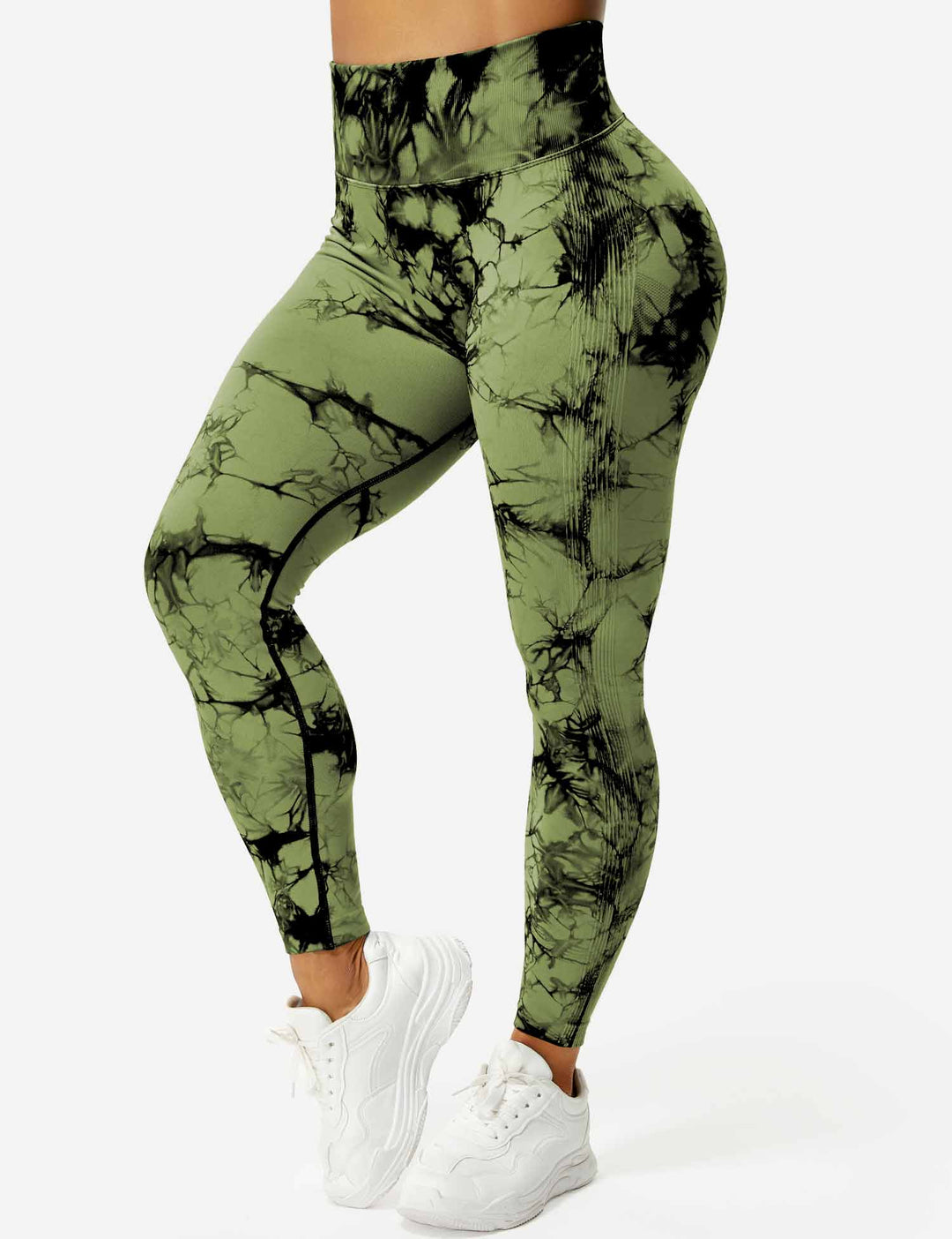 Comfortable Tie Dye Leggings - Ivy-Black Blue-S-State of Style