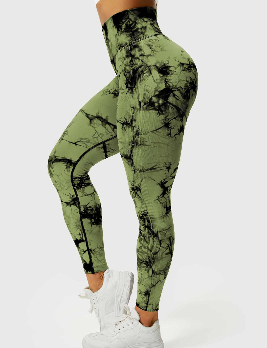Comfortable Tie Dye Leggings - Ivy-Black Blue-S-State of Style