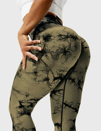 Comfortable Tie Dye Leggings - Ivy-Black Blue-S-State of Style