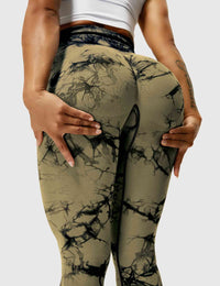 Comfortable Tie Dye Leggings - Ivy-Black Blue-S-State of Style