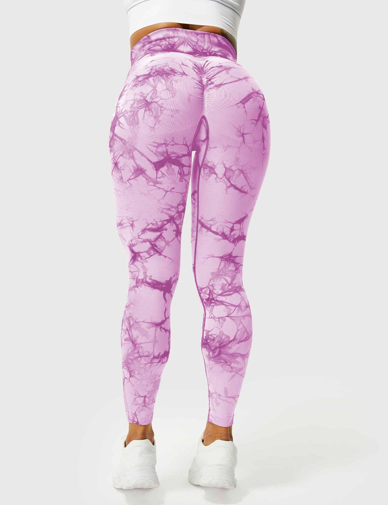 Comfortable Tie Dye Leggings - Ivy-Black Blue-S-State of Style