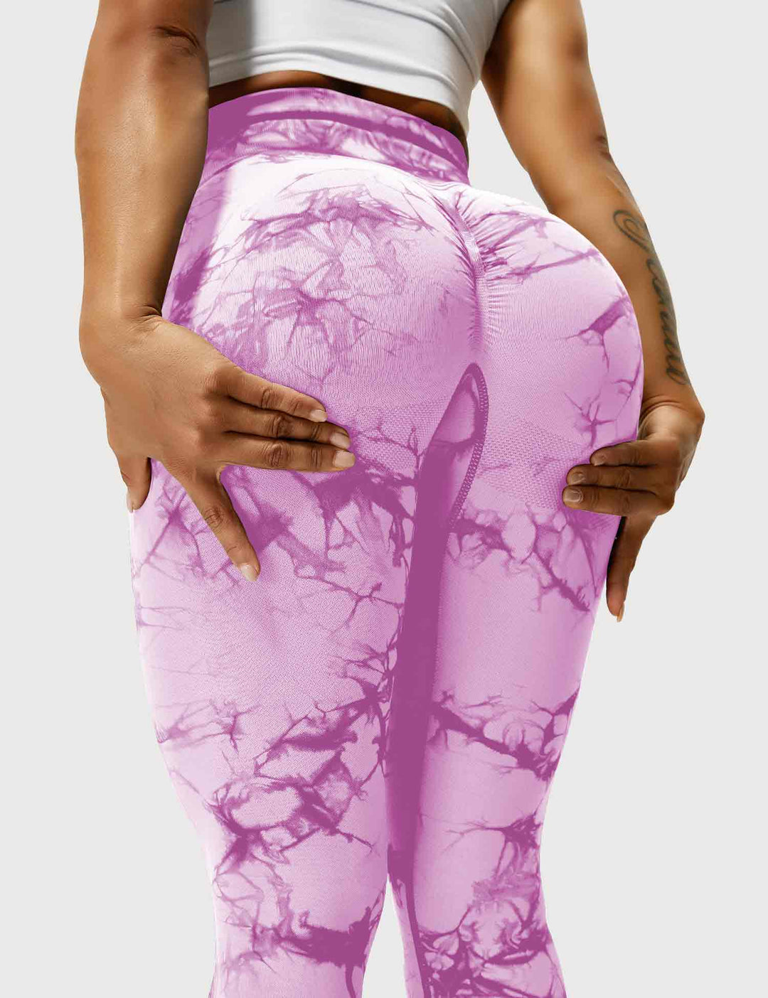 Comfortable Tie Dye Leggings - Ivy-Black Blue-S-State of Style
