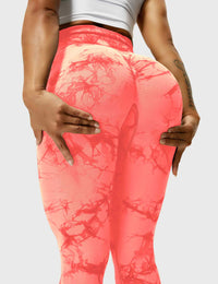 Comfortable Tie Dye Leggings - Ivy-Black Blue-S-State of Style