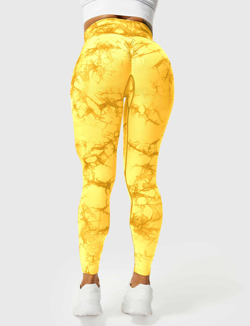Comfortable Tie Dye Leggings - Ivy-Black Blue-S-State of Style