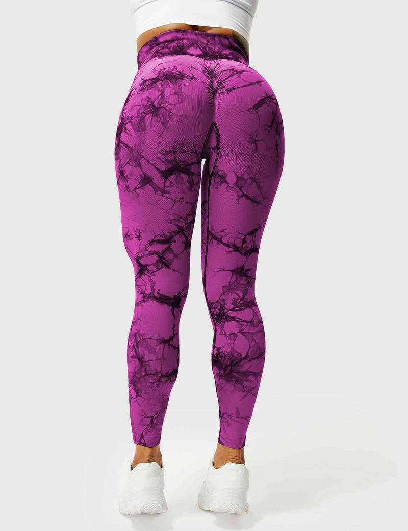 Comfortable Tie Dye Leggings - Ivy-Black Blue-S-State of Style