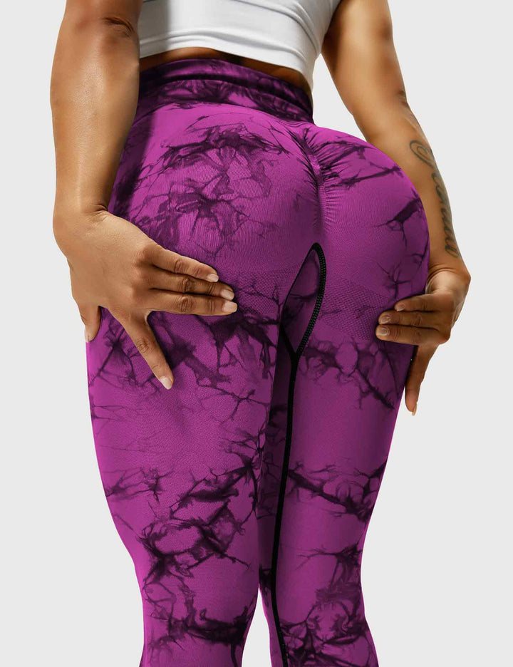 Comfortable Tie Dye Leggings - Ivy-Black Blue-S-State of Style