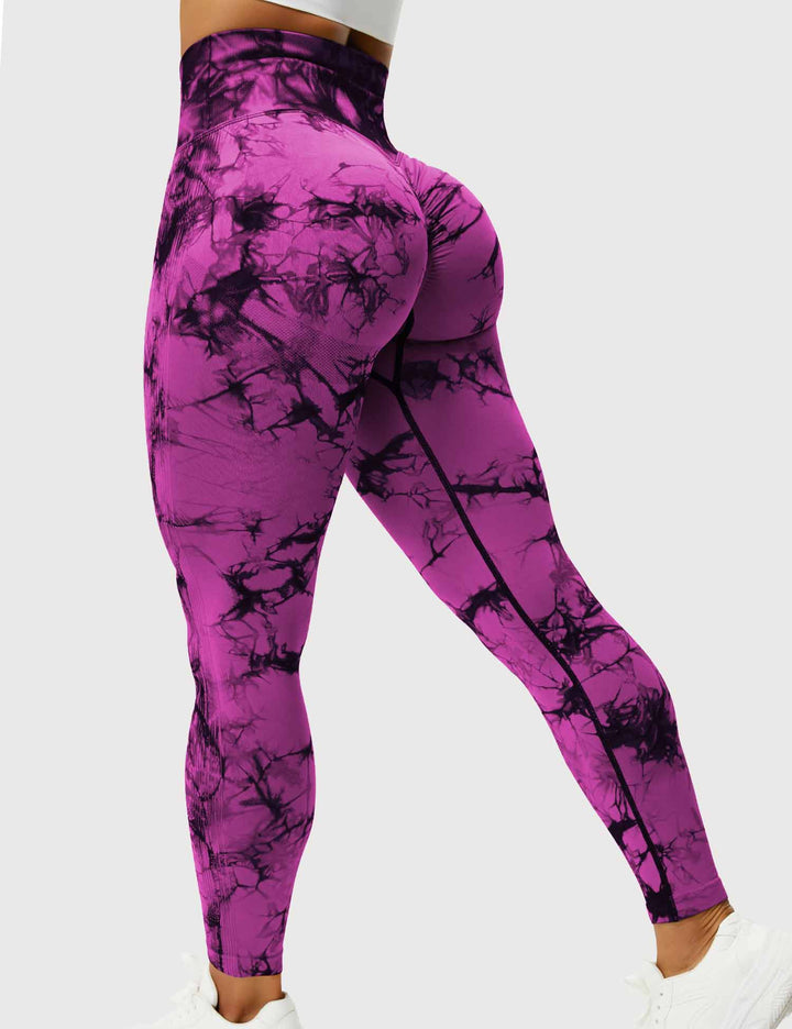 Comfortable Tie Dye Leggings - Ivy-Purple Pink-S-State of Style