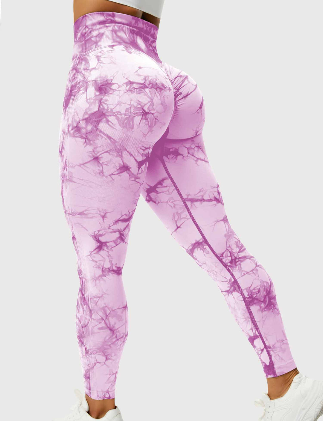 Comfortable Tie Dye Leggings - Ivy-Purple-S-State of Style