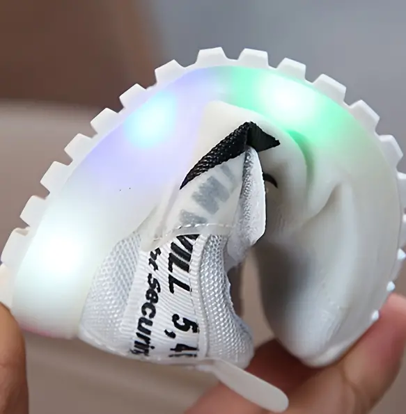 Comfortable Toddler Sneakers with LED Lights - GlowSteps-Pink-5-6-State of Style