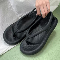 Comfortable, ultra-lightweight, waterproof & foldable summer toe sandals – Eva-Black-3-3.5-State of Style