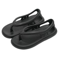 Comfortable, ultra-lightweight, waterproof & foldable summer toe sandals – Eva-Black-3-3.5-State of Style