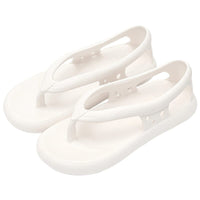 Comfortable, ultra-lightweight, waterproof & foldable summer toe sandals – Eva-White-3-3.5-State of Style
